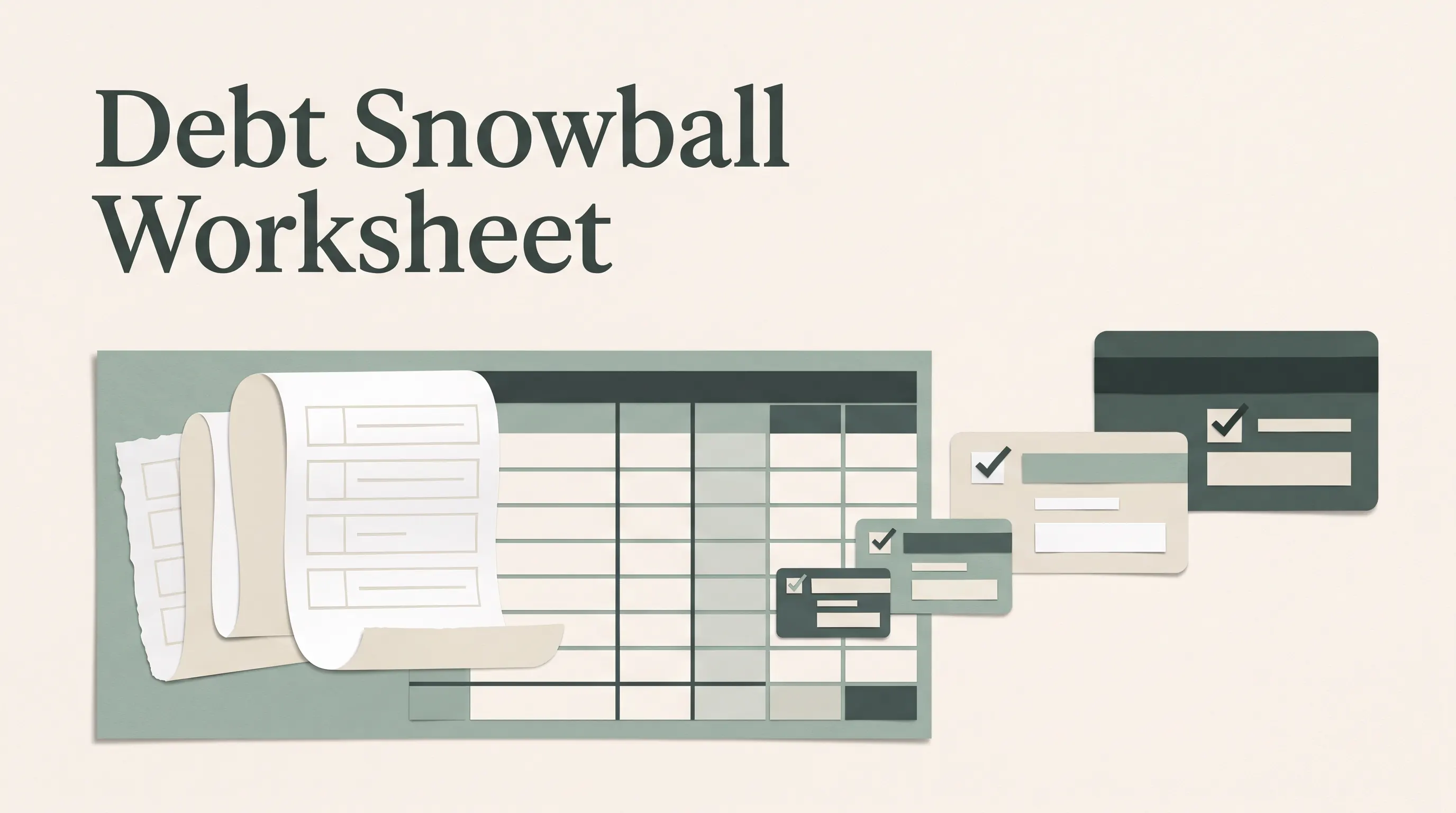 Debt Snowball Worksheet: What to Fill In and How to Roll Payments Over